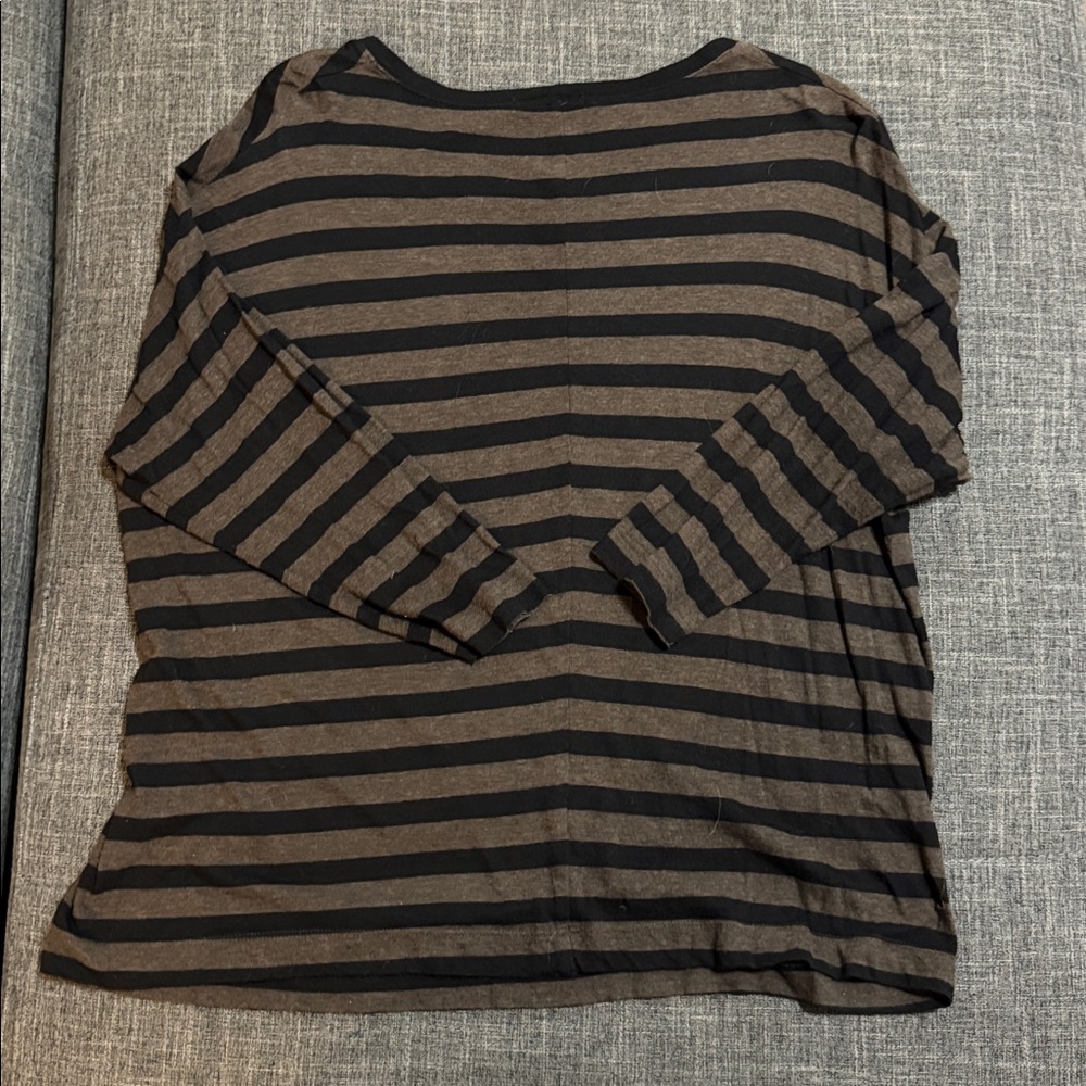 Vince Pima cotton blend three-quarter length slub T-shirt - Picture 3 of 3